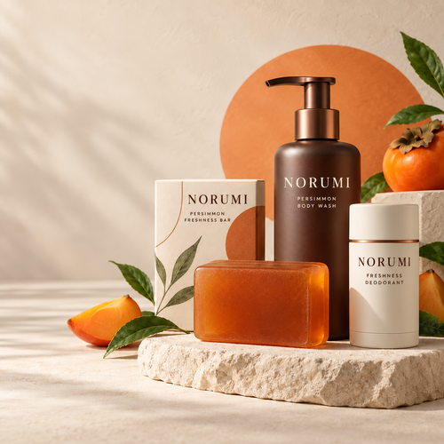 Norumi Persimmon body-care collection